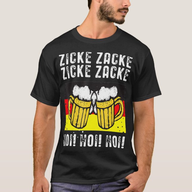 T-shirt Zicke Zacke Hoi Hoi Hoi Octoberfest (Devant)