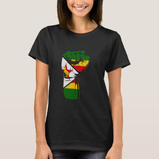 T-shirt Zimbabwe Heritage Zimbabwean Pride Handfist Zimbab