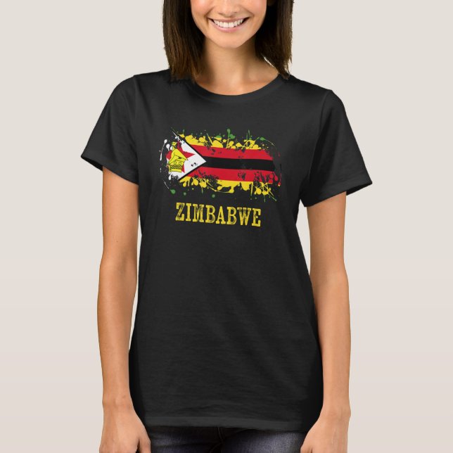 T-shirt Zimbabwean enthusiasts for Zimbabwe and Zimbabwe (Devant)