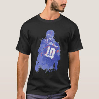 T-shirt Zinedine Zidane Légende d'Art Classique T Chemise
