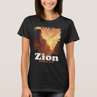 T-shirt Zion National Park US Trail Explore Utah Camping H