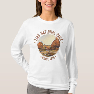 T-shirt Zion National Park Utah USA Extérieur Distorsion