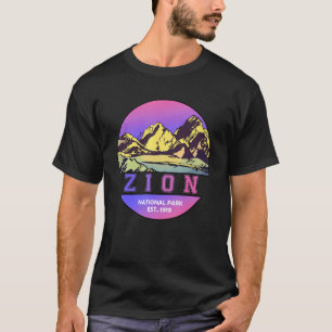 T-shirt Zion National Park WPA Poster Style Graphic Utah
