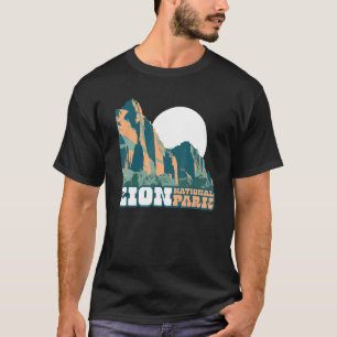 T-shirt Zion National Park WPA Poster Style Graphic Utah