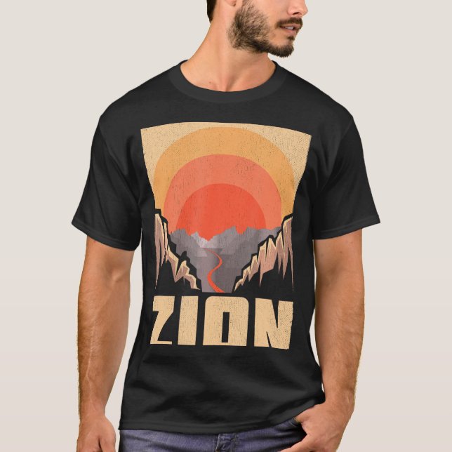 T-shirt Zion Parc National Marchandises Zion Randonnée Sou (Devant)