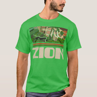 T-shirt Zion Parc national Nature Lover Vintage Retro Skyl