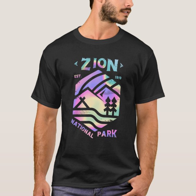 T-shirt Zion Utah Beehive State Parcs Nationaux Mighty 5 T (Devant)
