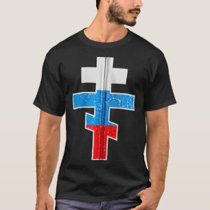 T-shirt Zip de la croix orthodoxe russe