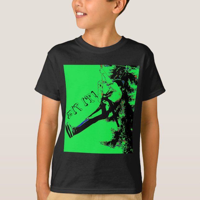 T-shirt Zip IT ! - Zipliner Rider (Devant)