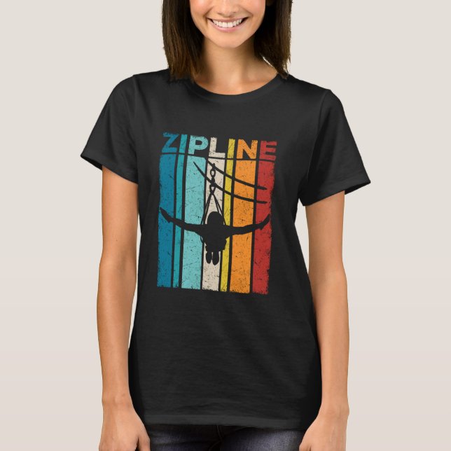 T-shirt Zipline Enthousiaste Ziplining (Devant)