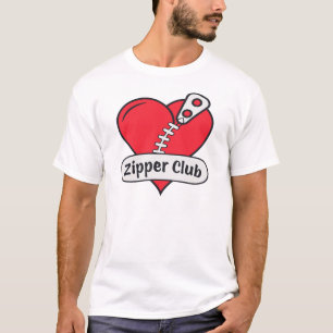 T-shirt Zipper Club Open Heart Chirurgie Survivor Funny