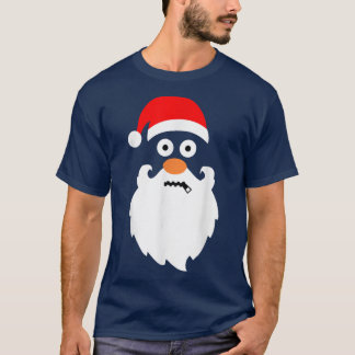 T-shirt ZipperMouth Santa Claus Gros Tête Noël drôle
