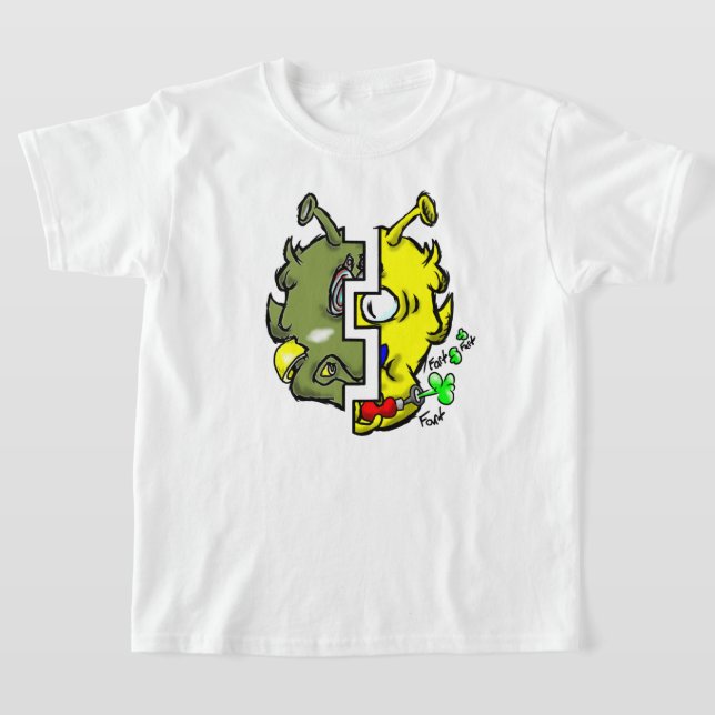 T-shirt Zippy Trippy Alien Dazs 2 Face Yello/Gre k (Poser)