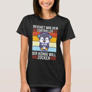 T-shirt Zocken Reichet Mir Den Contrôleur König Ps5 Consol