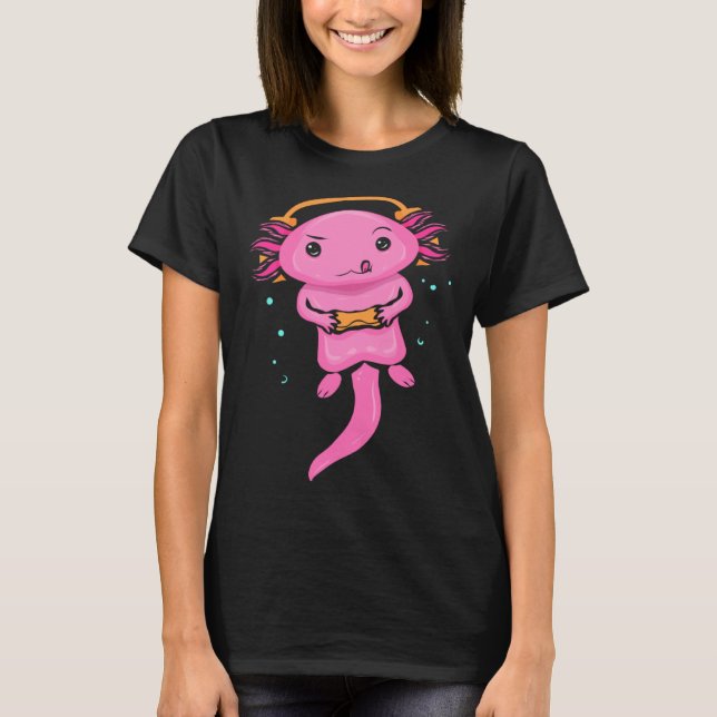 T-shirt Zocker Axolotl  Video Gaming  for Gamers (Devant)