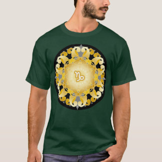 T-shirt Zodiac Mandala CAPRICORN Noir