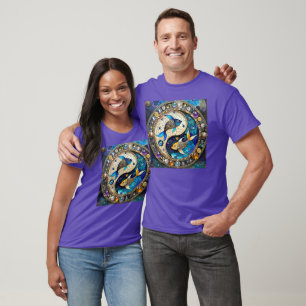 T-shirt Zodiac - Poissons de poisson Yin et Yang