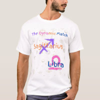 T-shirt Zodiac Sagittarius Libra Couple