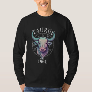 T-shirt Zodiac Taurus Bull Né en 1961