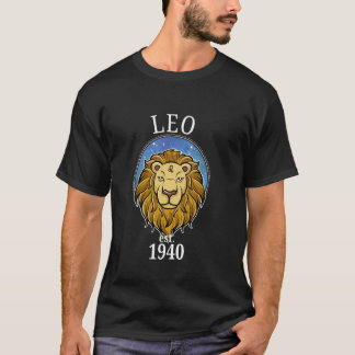 T-shirt Zodiaque Lion Né en 1940