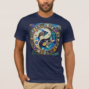 T-shirt Zodiaque - Poissons Yin et Yang