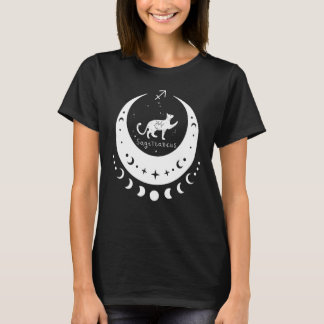 T-shirt Zodiaque Sagittaire Horoscope Astrologie Chat Cres