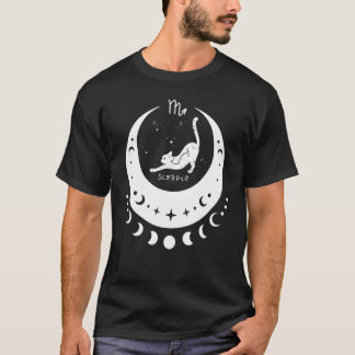 T-shirt Zodiaque Scorpion Horoscope Signe Astrologie Chat 