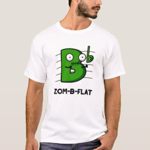 T-shirt Zom-B-Flat Drôle Halloween Zombie Musique Pun