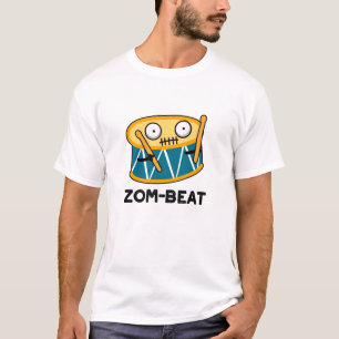 T-shirt Zom beat Funny Halloween Zombie Drum Pun