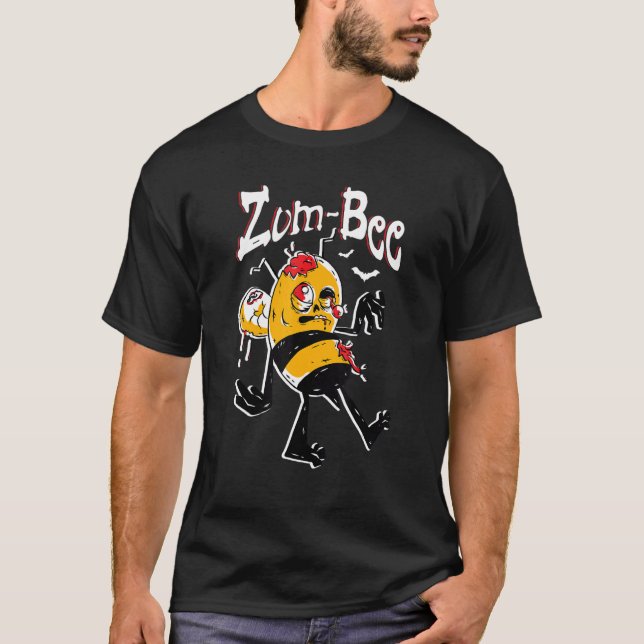 T-shirt Zom bee Honeybee Trick Ou Traiter Bee Lover Hallo (Devant)