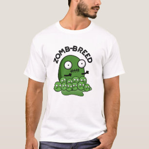 T-shirt Zom-breed Funny Halloween Zombie race Pun