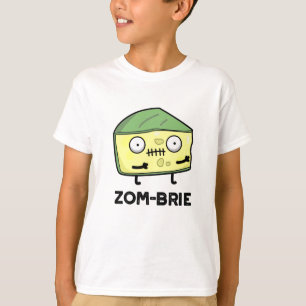 T-shirt Zom brie Drôle Halloween Zombie Brie Pun fromage
