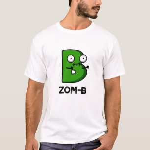 T-shirt Zomb-b Drôle Halloween Zombie Alphabet B Pun