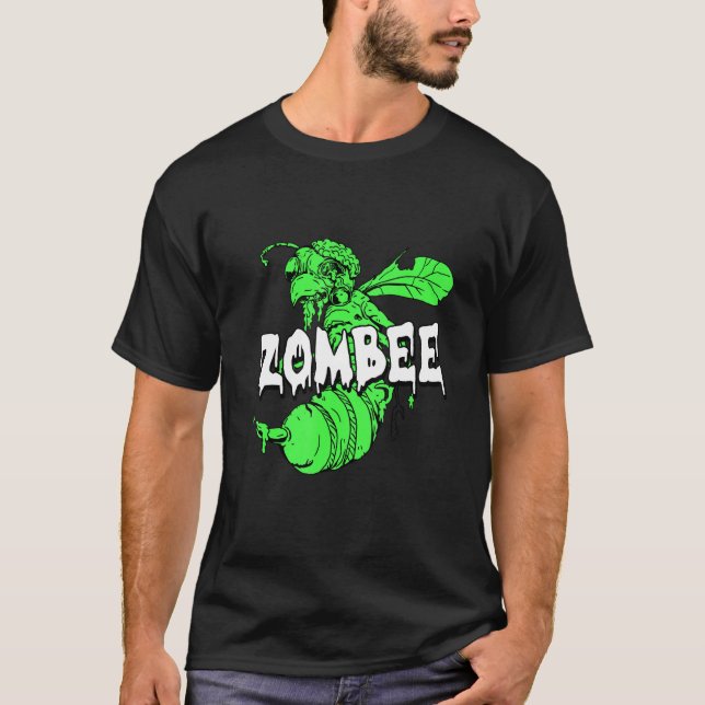 T-shirt Zombee Halloween Costume Cool Bee Zombie Pun Bee (Devant)