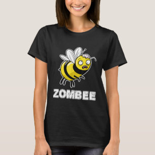 T-shirt Zombee Pun Halloween Abeille Zombie