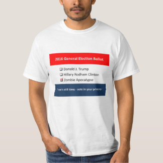 T-shirt Zombi de Clinton d'atout de vote de l'élection