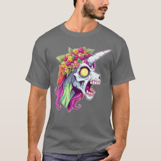 T-shirt Zombicorn Unicorn Halloween vintage