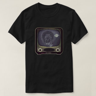 T-shirt Zombie à la télévision - Or