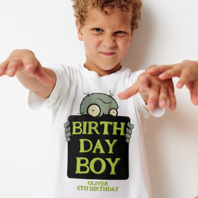 T-shirt Zombie Anniversaire Garçon Funny Monster (Créateur téléchargé)