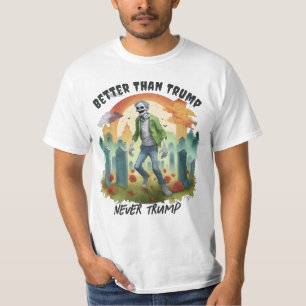 T-shirt Zombie anti-Trump drôle dans le cimetière meilleur