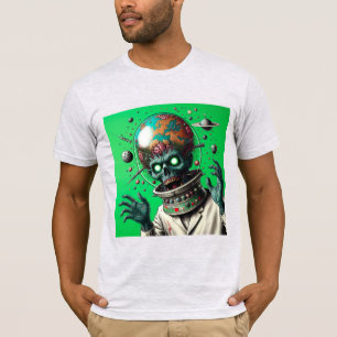 T-shirt Zombie Apocalypse dans l'espace :