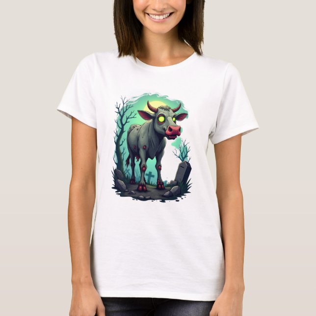 T-shirt Zombie Cow Apocalypse (Devant)