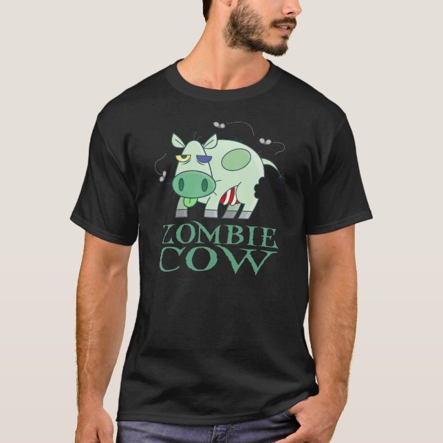 T-shirt zombie_cow_black (Devant)