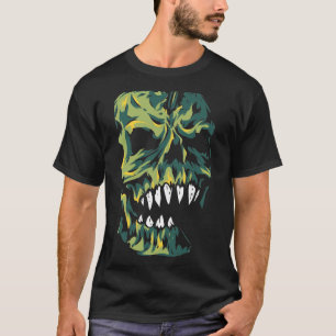 T-shirt Zombie crâne