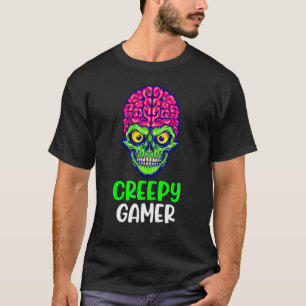 T-shirt Zombie Déplaisant Gamer Halloween jeu vidéo Skelet