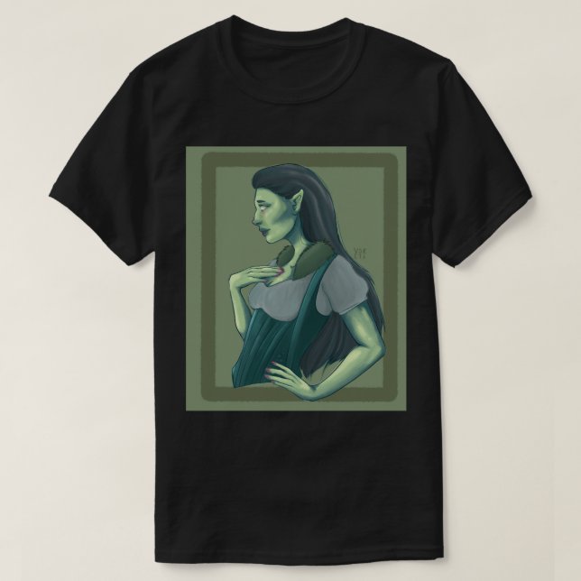 T-shirt Zombie Elf Imaginaire BD Art (Design devant)