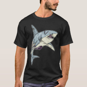 T-shirt Zombie Halloween du requin