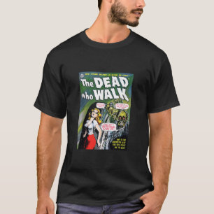 T-shirt Zombie Halloween Horreur Vintage Comédie Rétro F