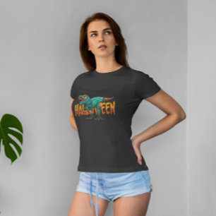 T-shirt Zombie Halloween T Rex