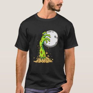 T-shirt Zombie Hands Bowling Halloween Costume Sport Amour